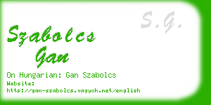 szabolcs gan business card